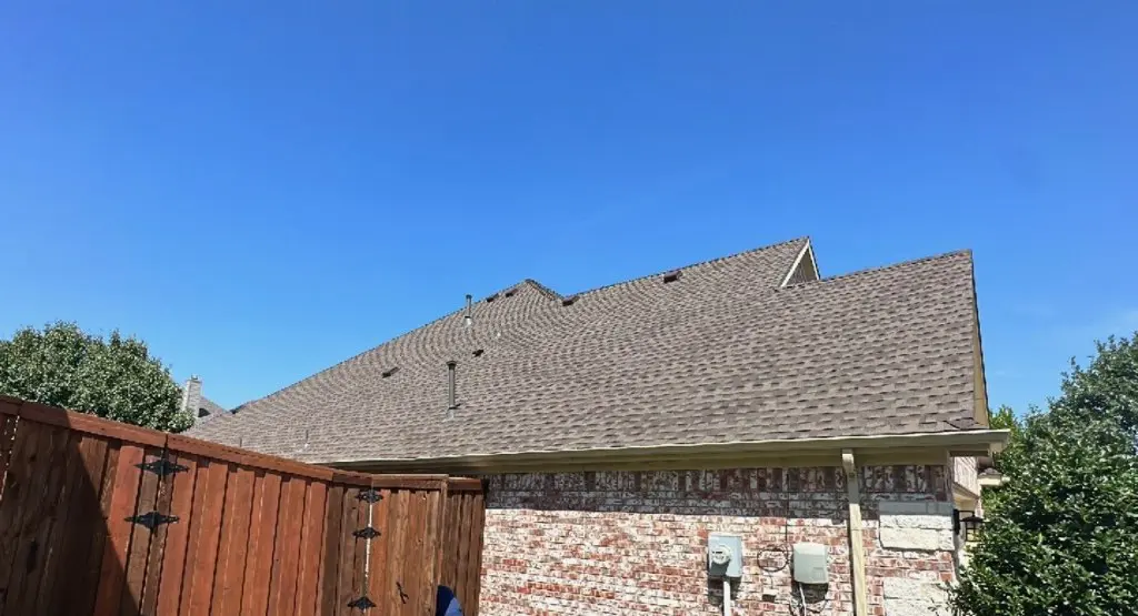 Completed roof replacement project in Mulvane